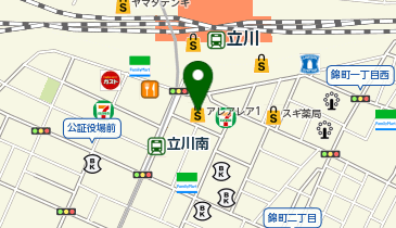 ふりそで工房 カラオケまねきねこ立川南口店の地図画像