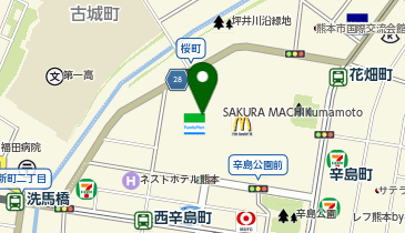 ラフィネ SAKURA MACHI 熊本店の地図画像