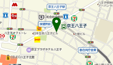 一蔵八王子店の地図画像