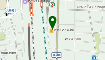 一蔵 高崎店の地図画像