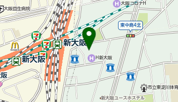 一蔵&オンディーヌ新大阪店の地図画像