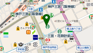 一蔵&オンディーヌ 神戸三宮店の地図画像