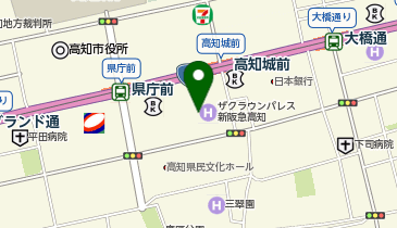 一蔵 高知店の地図画像