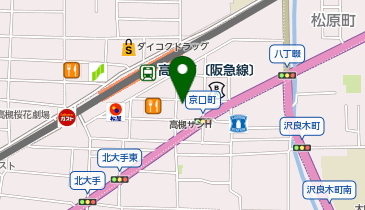 一蔵&オンディーヌ高槻店の地図画像