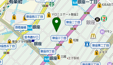 茅乃舎 東京銀座の地図画像