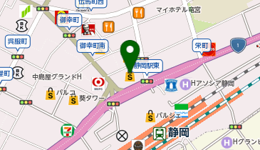 久原本家 茅乃舎 松坂屋静岡店の地図画像