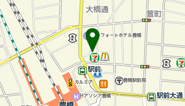 日建学院 豊橋校の地図画像