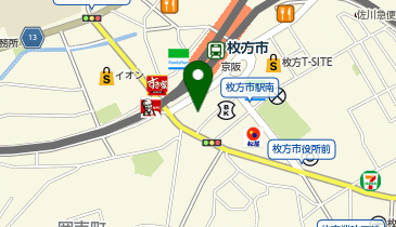 日建学院 枚方校の地図画像