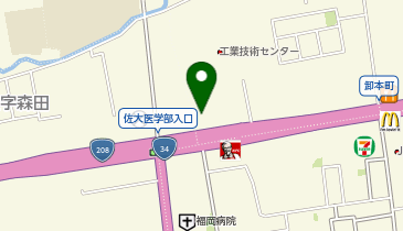 日建学院 佐賀校の地図画像