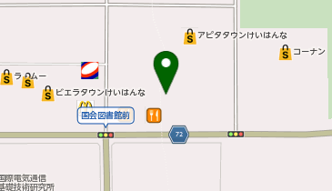 デイリーファッション パレット 精華台店の地図画像