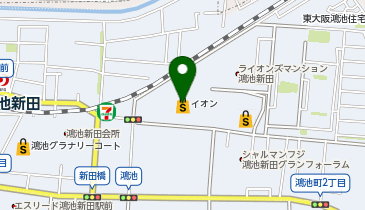 イオン鴻池店の地図画像