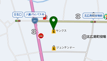サンクス千代田店の地図画像