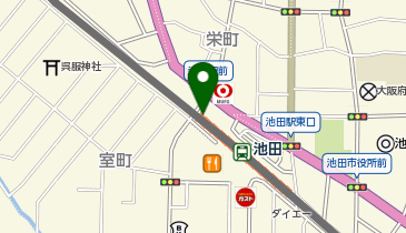 ホームドライ 池田店の地図画像