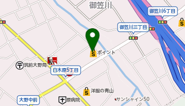 釣具のポイント 大野城店の地図画像