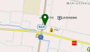 山形わかば薬局の地図画像