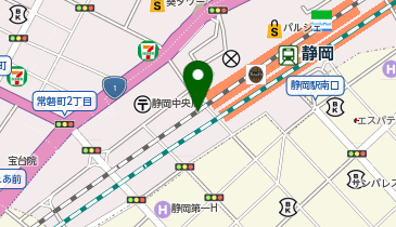 ジュピター アスティ静岡店の地図画像