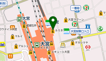 eashionエキュート大宮店の地図画像