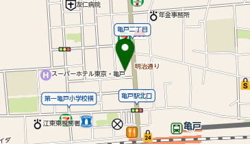串屋横丁 亀戸新館の地図画像