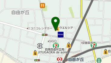 クレープとエスプレッソと自由形の地図画像