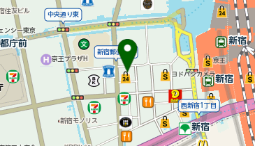パートナーエージェント新宿店の地図画像