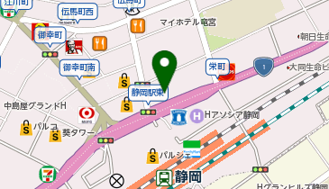 パートナーエージェント静岡店の地図画像