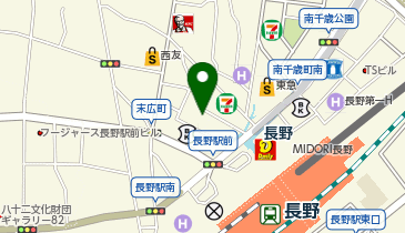 タコとハイボール長野店の地図画像