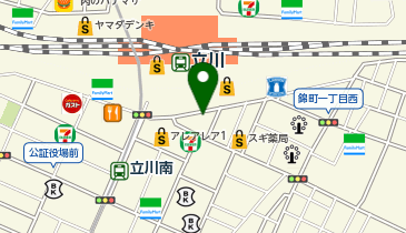 タコとハイボール立川南口駅前店の地図画像