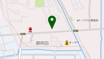 てこや 御供田店の地図画像