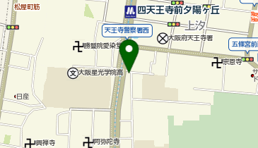 てこや 四天王寺前夕陽ケ丘駅前店の地図画像