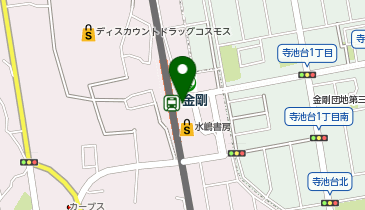 てこや 金剛駅店の地図画像