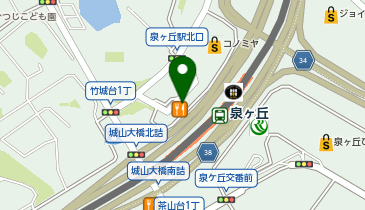 てこや 泉ヶ丘駅前店の地図画像