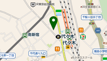 studio worcle 代々木店の地図画像