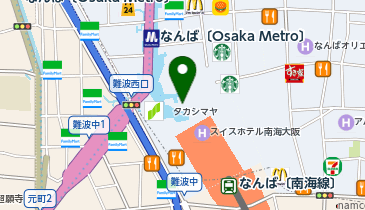 deux C 大阪高島屋店の地図画像