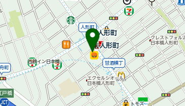 鳴門鯛焼本舗 日本橋人形町店の地図画像