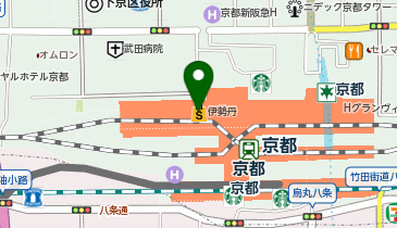 HAKKA KEI Hayama PLUS ジェイアール京都伊勢丹店の地図画像