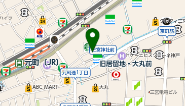 HAKKA Madu Sannomiya 三宮店の地図画像