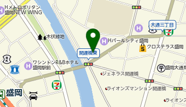 HAKKA 盛岡店の地図画像