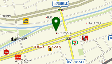 トヨタS&D 堀之内店の地図画像