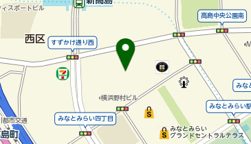 LIXILショールーム横浜の地図画像
