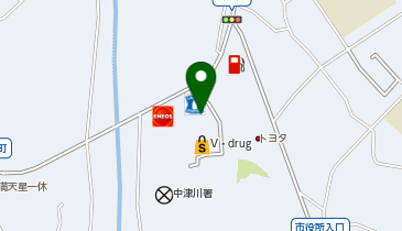 あかのれん 中津川店の地図画像