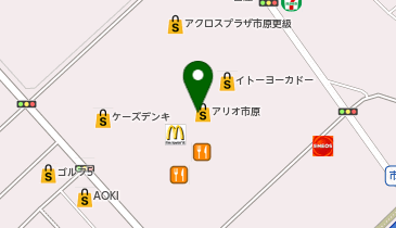 オンディーヌ アリオ市原店の地図画像