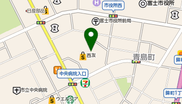 こむぎ工房富士青島店の地図画像