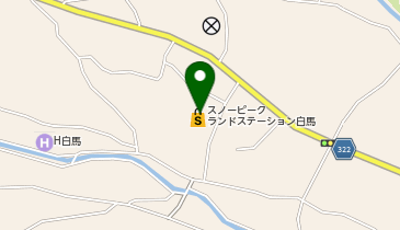 白馬村観光局インフォメーションの地図画像