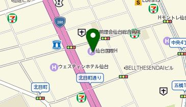 ワタベウェディング 仙台店の地図画像