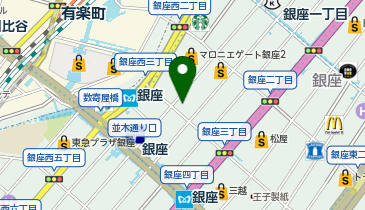 ワタベウェディング 銀座サロンの地図画像