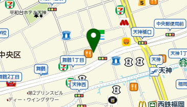 ワタベウェディング 福岡フォトスタジオの地図画像