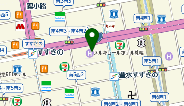 ワタベウェディング 札幌店の地図画像