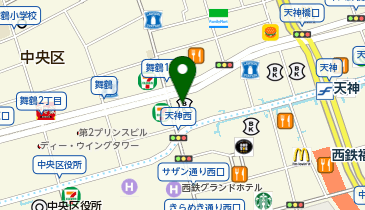 ワタベウェディング 福岡店の地図画像