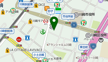 zen place pilates 川崎スタジオの地図画像