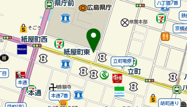 zen place pilates 広島スタジオの地図画像